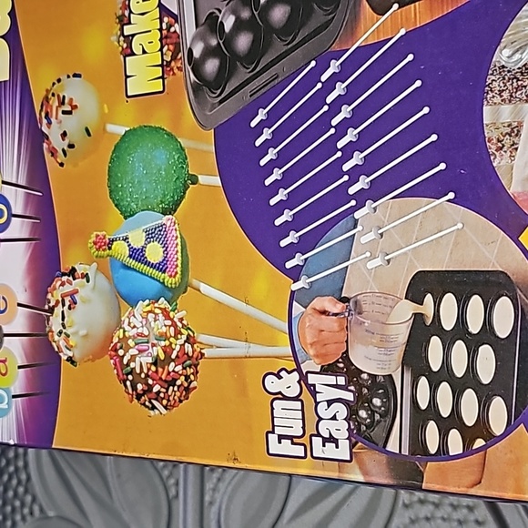 Cake Pop baking Kit Cooking Tray reusable pop sticks use any cake mix metal - Picture 10 of 12